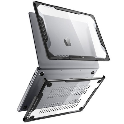 Supcase Bumper Hülle für MacBook Pro 14'' 2023, 2022 und 2021 Schwarz Transparent