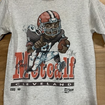 90s Cleveland Browns Eric Metcalf 1990 NFL Football Team Rare T shirt HN5102