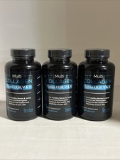 3x Multi Collagen Complex - Type I, II, III, V, X, Grass Fed 90ct Exp 1/28