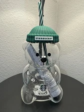 Starbucks Bearista Bear Glass Jar Cold Cup With Straw 2026 Holiday Xmas Gifts
