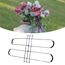 Headstone Flower Saddle Cemetery Saddles Wire Galvanized Gravestone Saddle for