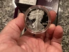 1987-S 1 oz Proof American Silver Eagle (ASE) (w/Box & COA) .999 Fine Silver +++