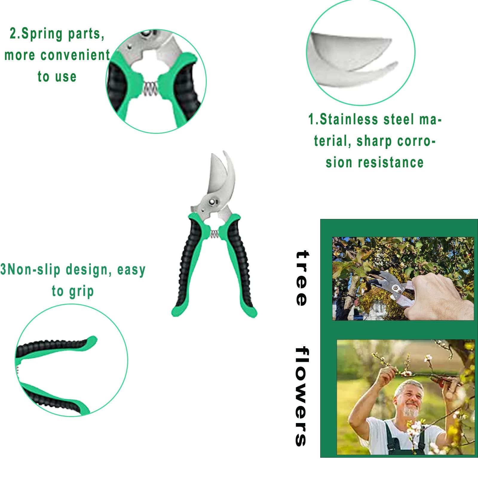 Garden Tool Set With Non Slip Rubber Grip9 Piece Stainless Steel Gardening Tool