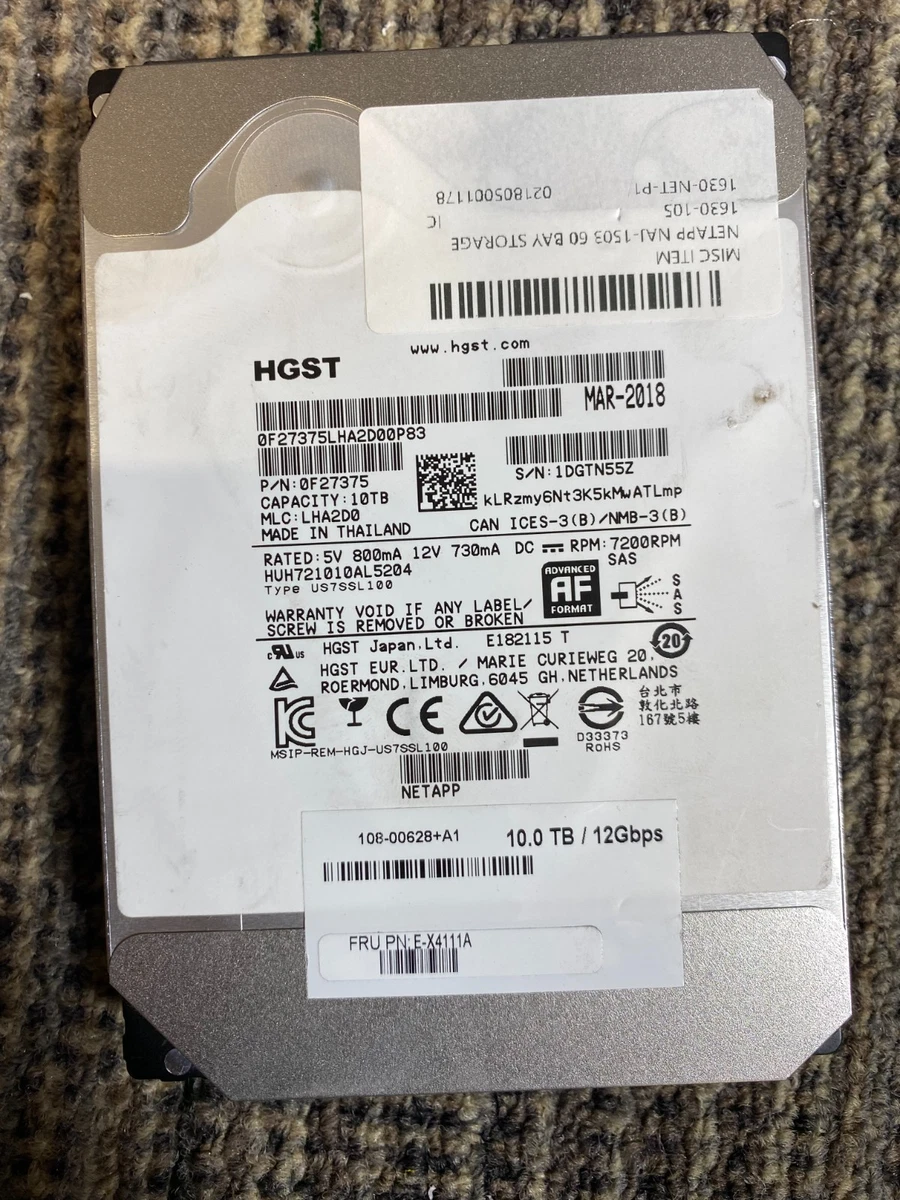 HGST Internal Hard Disk Drives 10 TB Storage Capacity for sale | eBay