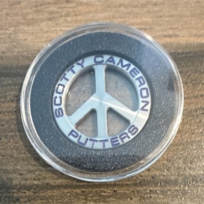 Scotty Cameron Peace Sign Golf Ball Marker , Brand New in case