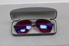 Vintage EnChroma Outdoor Color Blind Sunglasses Metal Aviator Style CASE