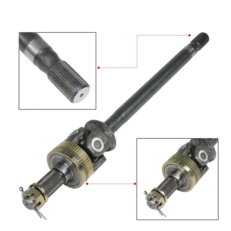 Conjunto de eje delantero izquierdo para Dodge Ram 1500 2500 1994-2001 5015137AB Foto 2 de 4