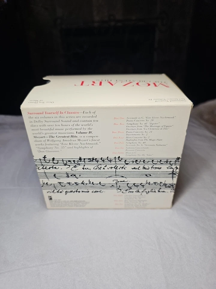 MOZART The Greatest Hits 10 CD Box Set. 10 Discs In Excellent Condition! - Image 3 of 4