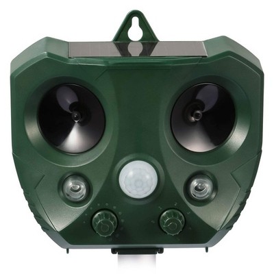 Ultrasonic Animal Repeller Solar Powered Repellent with Motion Sensor LED Flashi
