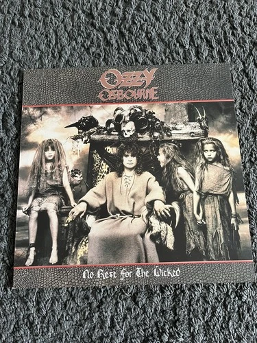 OZZY OSBOURNE No Rest For The Wicked LP 1988 EPIC RARE 1st Press Black Sabbath