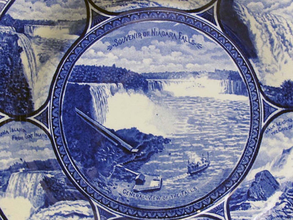Rowland & Marsellus Souvenir Plate Niagara Falls Staffordshire