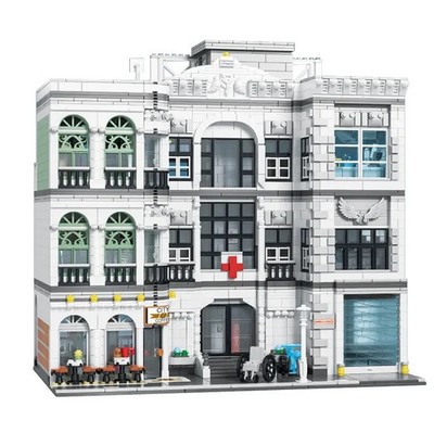 General Jim s Modular Hospital Building Set GJ-CH 4954PCS City Model