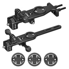 Integrated Handlebar Bike Computer Mount Action Camera for Garmin Wahoo Bryton