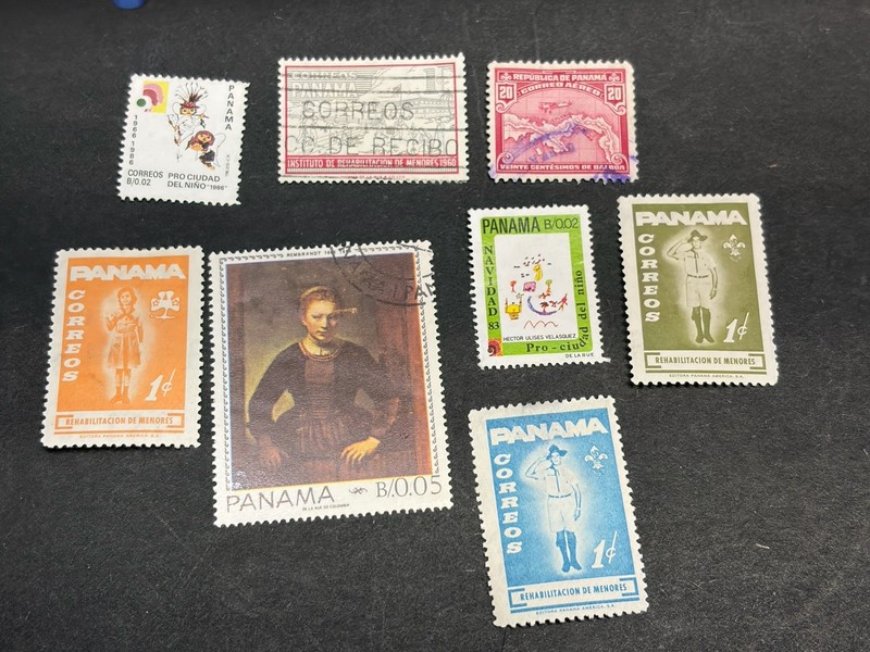 .29₵ Sale Panama Stamps Lot Scouts Airmail MH Used