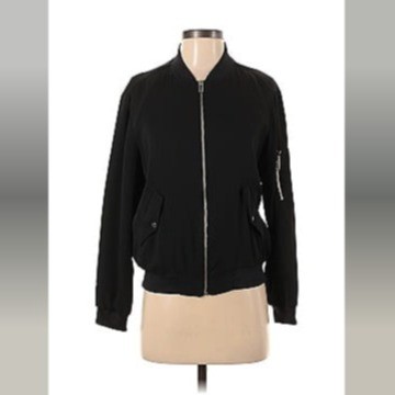 Black Bomber Jacket - image 1