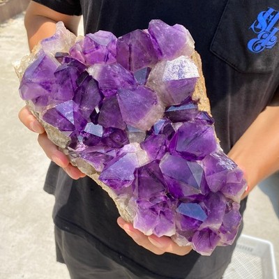 13.1lb Natural Amethyst Quartz cluster Crystal mineral specimen Healing