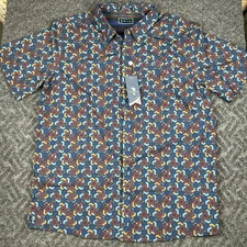William Murray Shirt Men’s 2XL Button Down Golf Geometric AOP Performance NWT