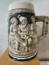 VINTAGE GERMAN STYLE CERAMIC BEER STEIN MUG MADE IN?