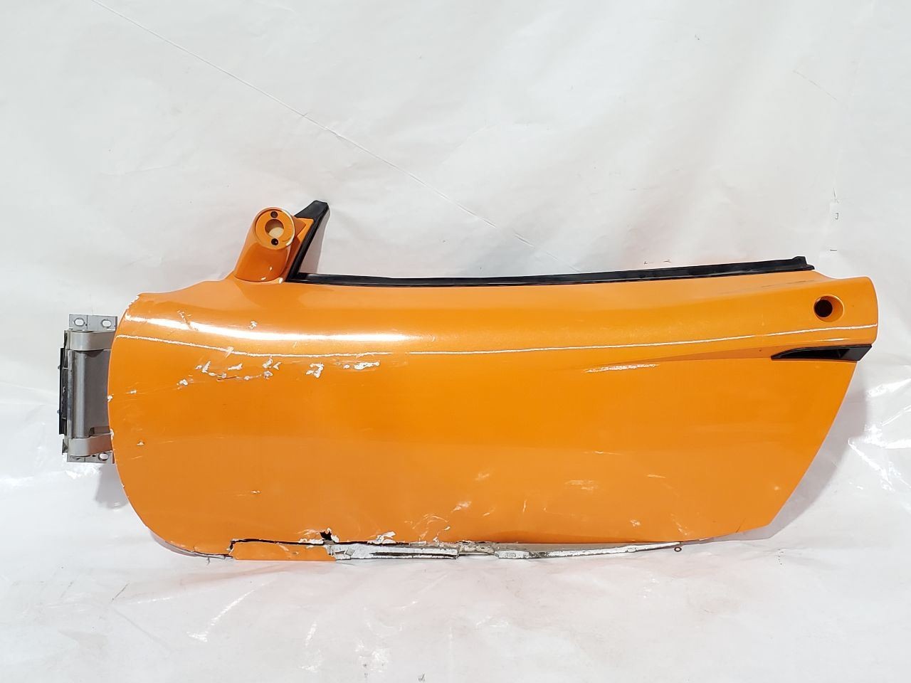 2005 Lotus Elise OEM Front Left Door Chrome Orange Badly Damaged Shell 