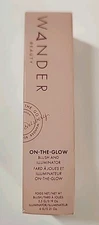 NEW Wander Beauty On-the-Glow Blush & Illuminator - Sienna Sunset / Nude Glow
