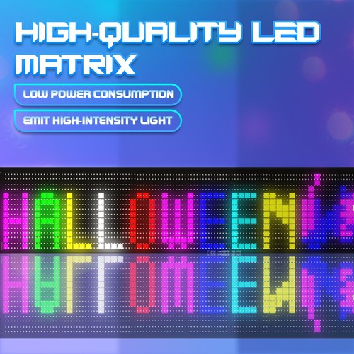 Scrolling LED SignMatrix Panel, Flexible Bright Advertising Programmable LED ... - Picture 4 of 7