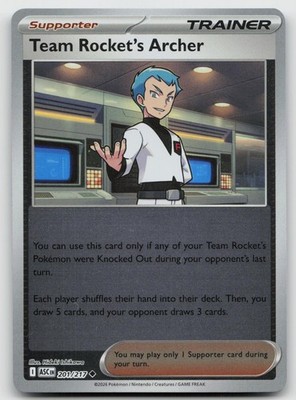 Team Rocket's Archer 170/182 Prize Pack Series Cards NM/M - Buy More & Save