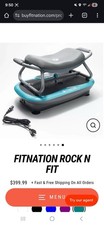 FITNATION Rock N' Fit Vibration Platform Machine With Seat-New-Open Box
