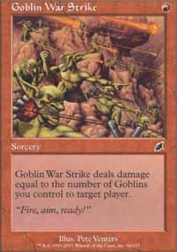 MTG magic cards 1x Goblin War Strike - Foil Scourge NM-Mint, English