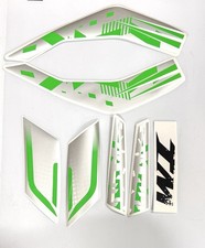 Trailmaster UTV all Cheetah model front hood sticker green decal 7pieces only