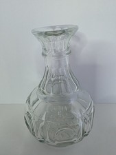 Small Clear Glass Bottle Round Base NO MARKINGS 5 1/4" Tall