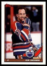 1991-92 Topps Ken Linseman Edmonton Oilers #146