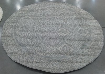 LIGHT GREY / IVORY 6'-7'' x 6'-7'' Flaw in Rug Reduced Price 1172793679 TUL264G-7R