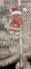KURT ADLER 4" CLAYDOUGH GINGERBREAD MAN ORNAMENT-B-AS SHOWN- NEW-2025