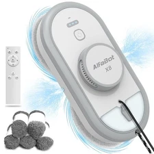 AlfaBot X8 Window Cleaning Robot With Double-Sided Water Spray, New Open Box!