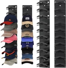2 Pack Hat Organizer for Baseball Caps, Hat Rack for Wall with Strong Adhesive H
