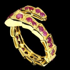 925 Sterling Silver Ring Round Ruby 2.5mm Natural Gemstone Jewelry Size 8