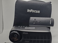   InFocus LP70 Digital DLP Portable Projector With Cables Remote Case J2
