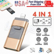 4 IN 1 USB 3.0 Flash Drive 2TB Memory Stick Thumb Stick for iPhone Samsung