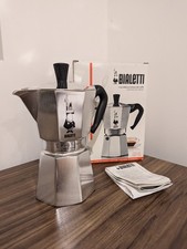 BIALETTI Italian Moka Express 6 tazas estufa de café espresso cafetera superior en caja