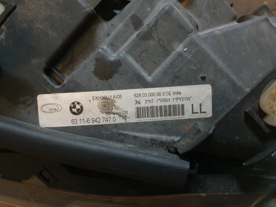 BMW 3er E90 E91 Halogen Scheinwerfer links VOR Facelift 6942747 - Bild 4 von 4