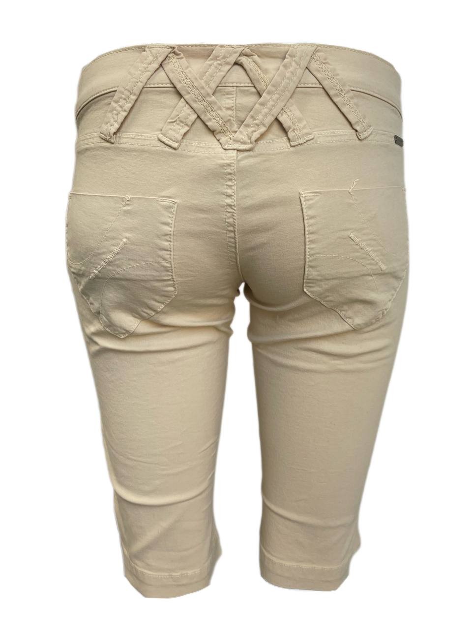 FORNARINA Women's Beige Katia Low Waist Shorts Size 28 NWT image 2