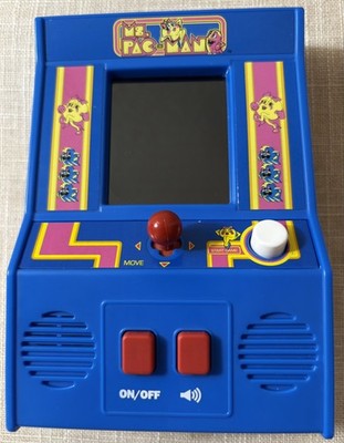 Basic Fun Ms. PAC-MAN Handheld Electronic Game Blue 2018 MPN 09614 8+ B2