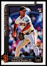 Trevor McDonald 2025 Topps #357 RC San Francisco Giants