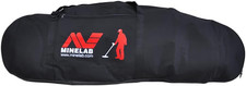 Padded  Reinforced Canvas Carry Bag with Pocket for All Metal Detectors, Black