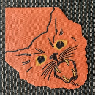 Vintage 1930s Halloween Paper Party Napkin • Dennison