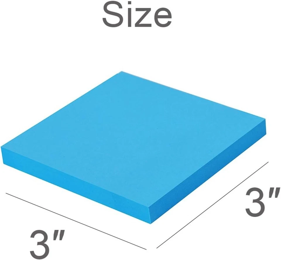 Self-Adhesive Sticky Notes, 3x3 Inches, 48 Pads - Image 4 of 4