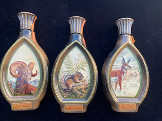 Vintage Jim Beam Decanter Set Artist James Lockhart