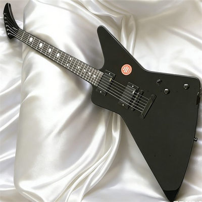 #ad #ad Black Electric Guitar High Quality James Hetfield HH Pickups Middle Finger Inlay $255.00