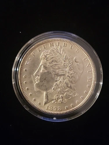 1898 $1 Morgan Silver Dollar AU Condition Philadelphia Mint 90% Silver