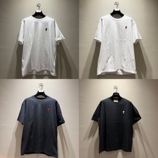 AMI de Coeur Basic T-Shirt White Black Cotton